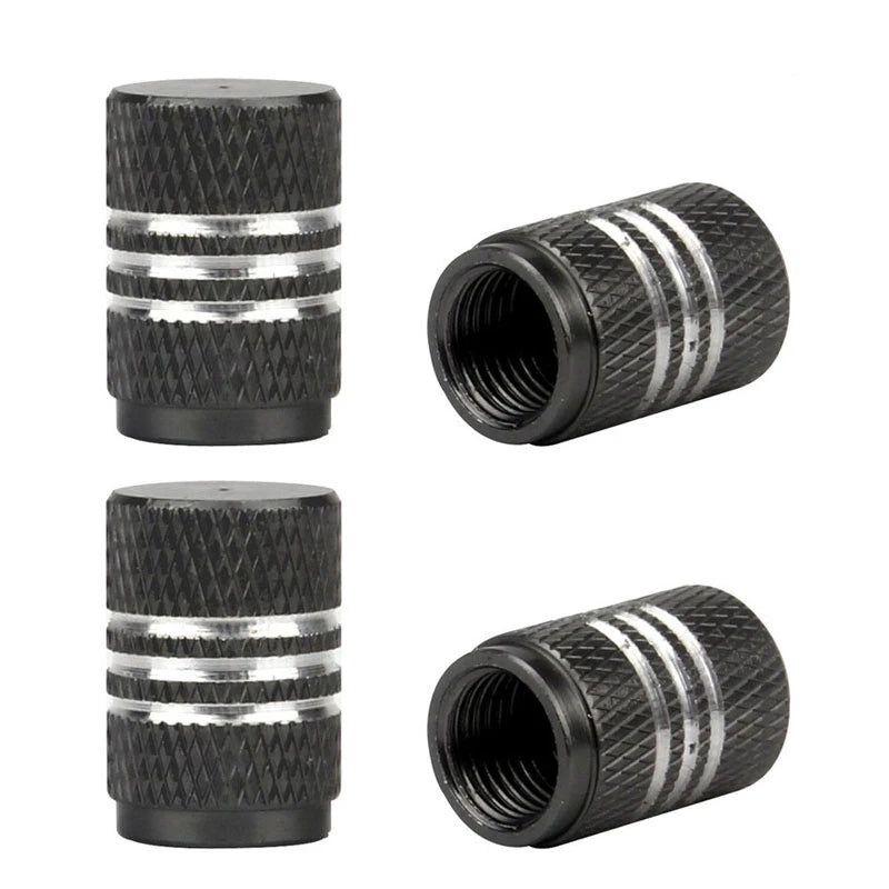 4Pcs/Lot Tire Stem Valve Caps Aluminium Car Dustproof Caps Tire Wheel Stem Air Valve Caps
