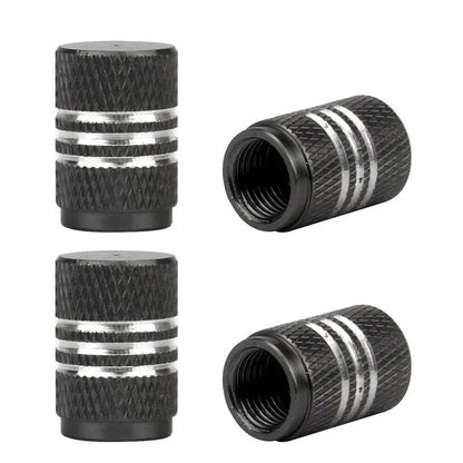 4Pcs/Lot Tire Stem Valve Caps Aluminium Car Dustproof Caps Tire Wheel Stem Air Valve Caps
