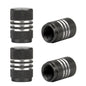 4Pcs/Lot Tire Stem Valve Caps Aluminium Car Dustproof Caps Tire Wheel Stem Air Valve Caps
