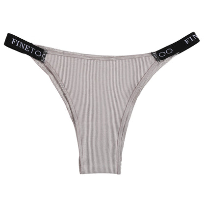 5PCS/Set Sexy Lingerie Women Cotton Panties Finetoo Letter Low Waist Female Briefs Underwear Comfort Underpants Women Intimates