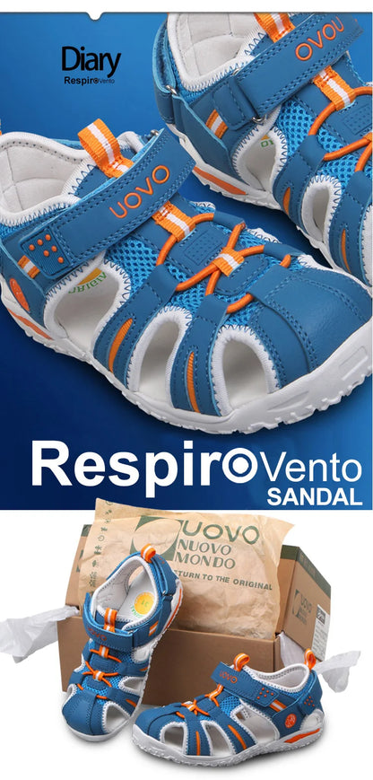 UOVO Brand 2026 Summer Beach Footwear Kids Closed Toe Toddler Sandals Children Fashion Designer Shoes For Boys And Girls #24-38