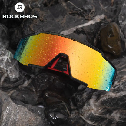 ROCKBROS Polarized Cycling Glasses Bike Polarized Glasses Outdoor Sports MTB Bicycle Sunglasses Goggles Eyewear Myopia Frame