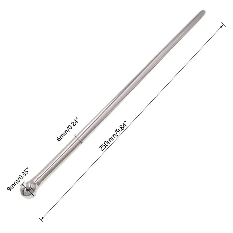 Long Penis Plug Sounding Rod Stainless Steel Rethral Dilator Masturbator Horse Eye Stick Stimulator Adult Sex Toys For Men