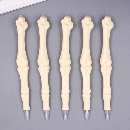 Jonvon Satone 50 Pcs Wholesale Bone Shape Ballpoint Pen Novelty Pen Writing Supplies Gifts School Office Stationery Blue Refill
