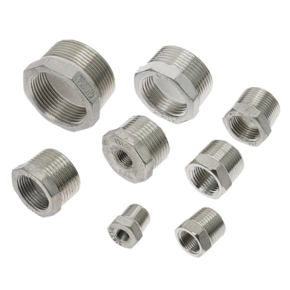 Tonifying Heart Reducer Bushing 1/8" 1/4" 3/8" 1/2" BSP Male/Female Thread SS304 Stainless Steel Pipe Fittings For Water Gas Oil