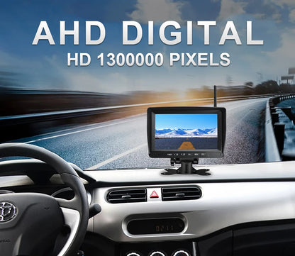 GreenYi 1280x720 High Definition AHD Wireless Truck DVR Monitor 7" Night Vision Reverse Backup Recorder Wifi Camera For Bus Car