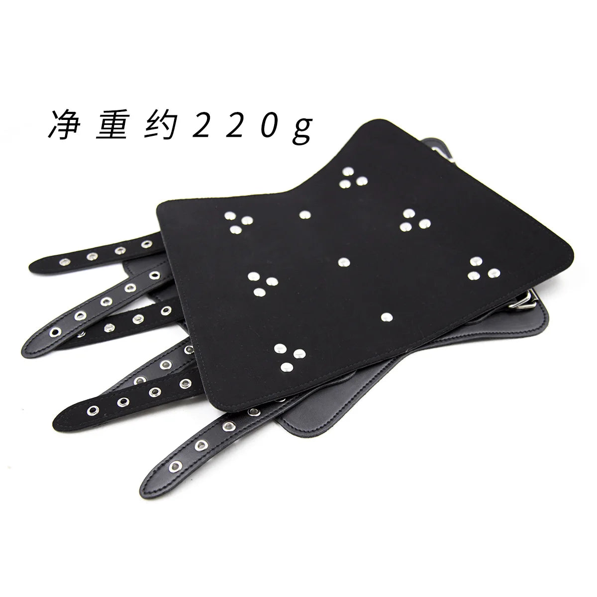 PU Leather Double Wrist Arm Binder Wristband Cuffs String Steampunk Bracers Cosplay Props BDSM Bondage Adult Game Sex Toys