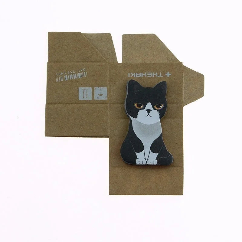 Pretty Kawaii Kitty Sticky Notes Sticker Cute Kitten Notepad Memo Pad Post Office School Stationery Supply Cat Funny Gift Dog