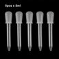 2/5pcs 5ml Clear Silicone Dropper Graduated Pipette Liquid Food Dropper for Epoxy Resin Candy Molds Jewelry Making Tools