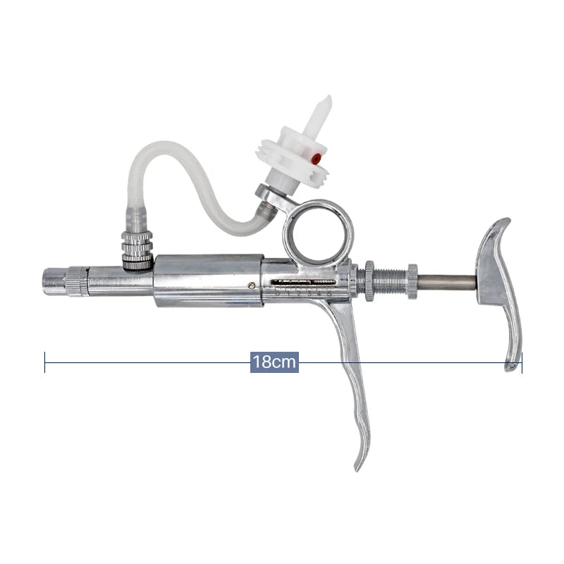 5 ML Automatic  Livestock Continuous Syringe Veterinary Equipment With Bottles Vaccination Metal Multifunction Farm T