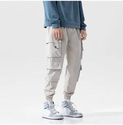 Streetwear Black Mens Harem Joggers Pants Men Cargo Pants 2024 Hip Hop Casual Pockets Sweatpants Male Oversized Fashion Trousers