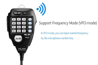 Retevis RT95 Mobile Ham Radio Two-way Car Radio VHF UHF Dual Band Mobile Radio Station Transceiver Base Station for Camping