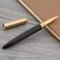 High Quality Copper WOOD RollerBall Pen brass Ebony spinning Red gold BALL POINT PEN Stationery Office school supplies Writing