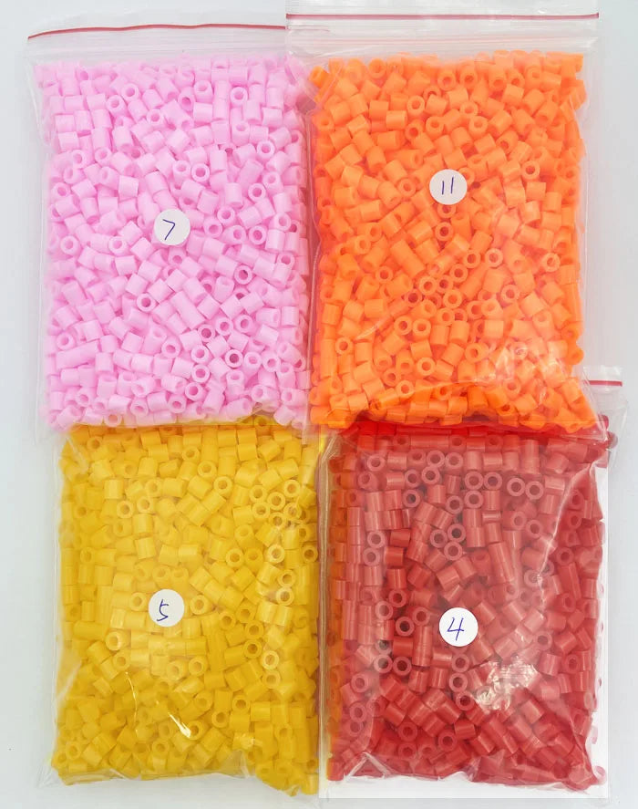 2000PCs/5MM Iron Beads Pixel Puzzle Iron Beads Mix Colors for Kids Hama Beads Perler Beads Diy High Quality Handmade Gift Toy
