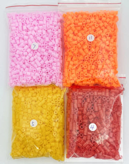 2000PCs/5MM Iron Beads Pixel Puzzle Iron Beads Mix Colors for Kids Hama Beads Perler Beads Diy High Quality Handmade Gift Toy