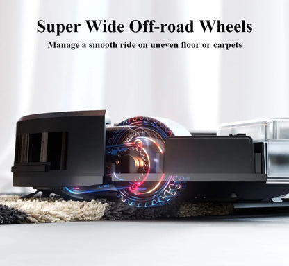 ABIR G20S Robot Vacuum Cleaner,Map Memory,6000Pa Suction,Remote Upgrade, Electric Wet Mop,WIFI APP Smart Floor Washing for Home