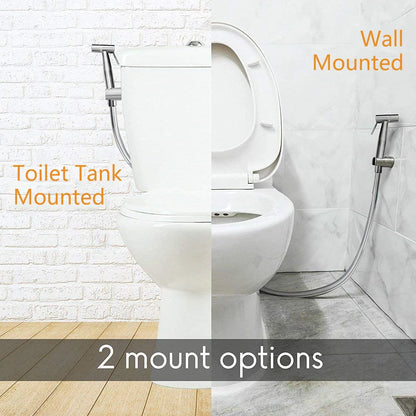 Handheld Toilet Bidet Sprayer Set Kit Stainless Steel Hand Bidet faucet for Bathroom Hand Sprayer Shower Head Self Cleaning