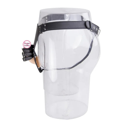 Erotic Underwear Thong PU Leather Male Chastity Panties Cock Penis Sleeve Ring Harness Straps BDSM Restraint  Belt for Men
