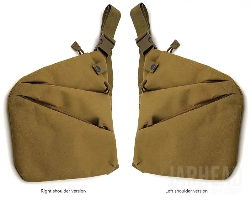 Multifunctional Concealed Tactical Storage Gun Bag Holster Men's Left Right Nylon Shoulder Bag Anti-theft Bag Chest Bag Hunting