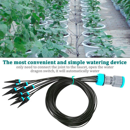 10Pcs Drip Irrigation Kit Plant Watering System Adjustable Micro Irrigation Water-Saving System For Garden Greenhouse Pot Plants