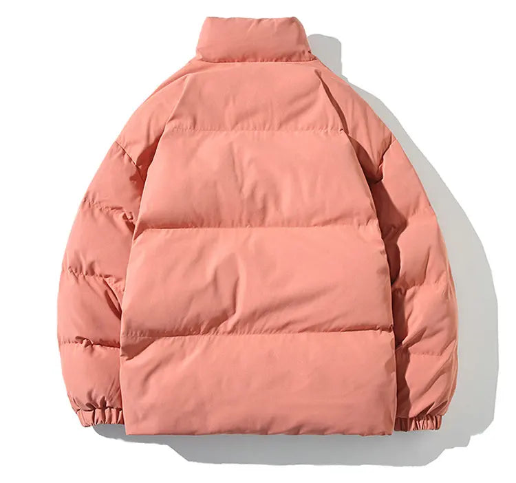 Winter Jacket Men Parkas Thicken Warm Coat Mens Stand Collar Solid Color Casual Parka Women Fashion New Streetwear 5XL