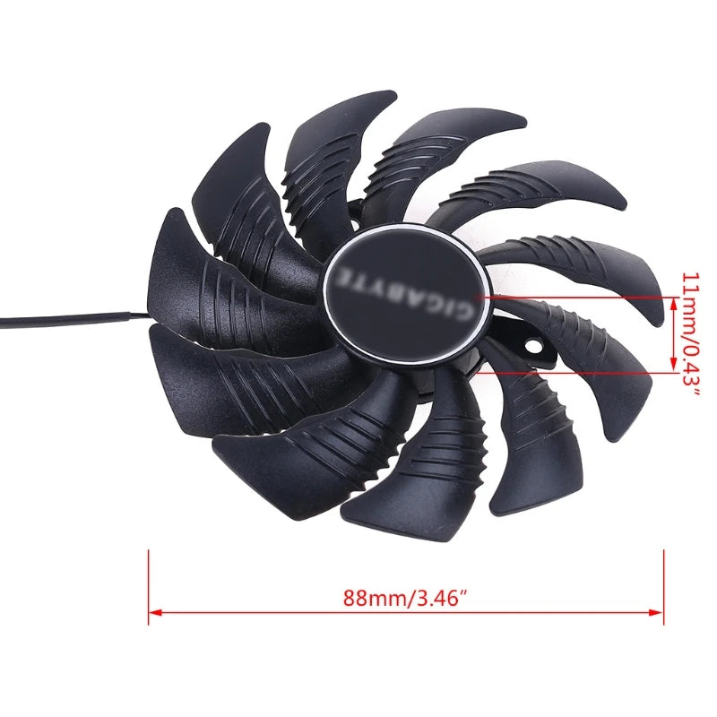 1/2pcs 88mm PLD09210S12HH 4Pin Cooling Fan for Gigabyte GeForce GTX 1660 1660Ti Graphics Card Cooler Fan A0NC