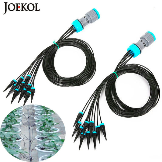 10Pcs Drip Irrigation Kit Plant Watering System Adjustable Micro Irrigation Water-Saving System For Garden Greenhouse Pot Plants