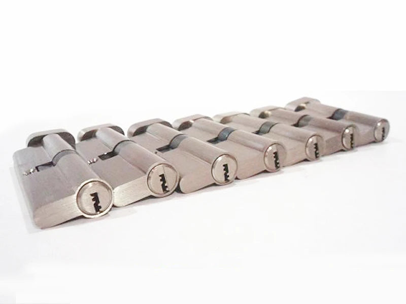 Door Cylinder 55 60 65 70 75 80 85 90mm Security Copper Lock Cylinder Interior Bedroom Living Handle Brass Key Locking 5 Keys