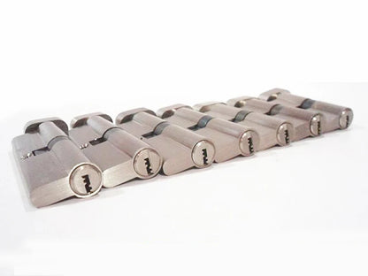 Door Cylinder 55 60 65 70 75 80 85 90mm Security Copper Lock Cylinder Interior Bedroom Living Handle Brass Key Locking 5 Keys