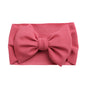 Solid Baby Headband Adjustable Big Bowknot Hair Band Oversize Turban Newborn Headwear For Baby Girls Fashion Hair Accessories