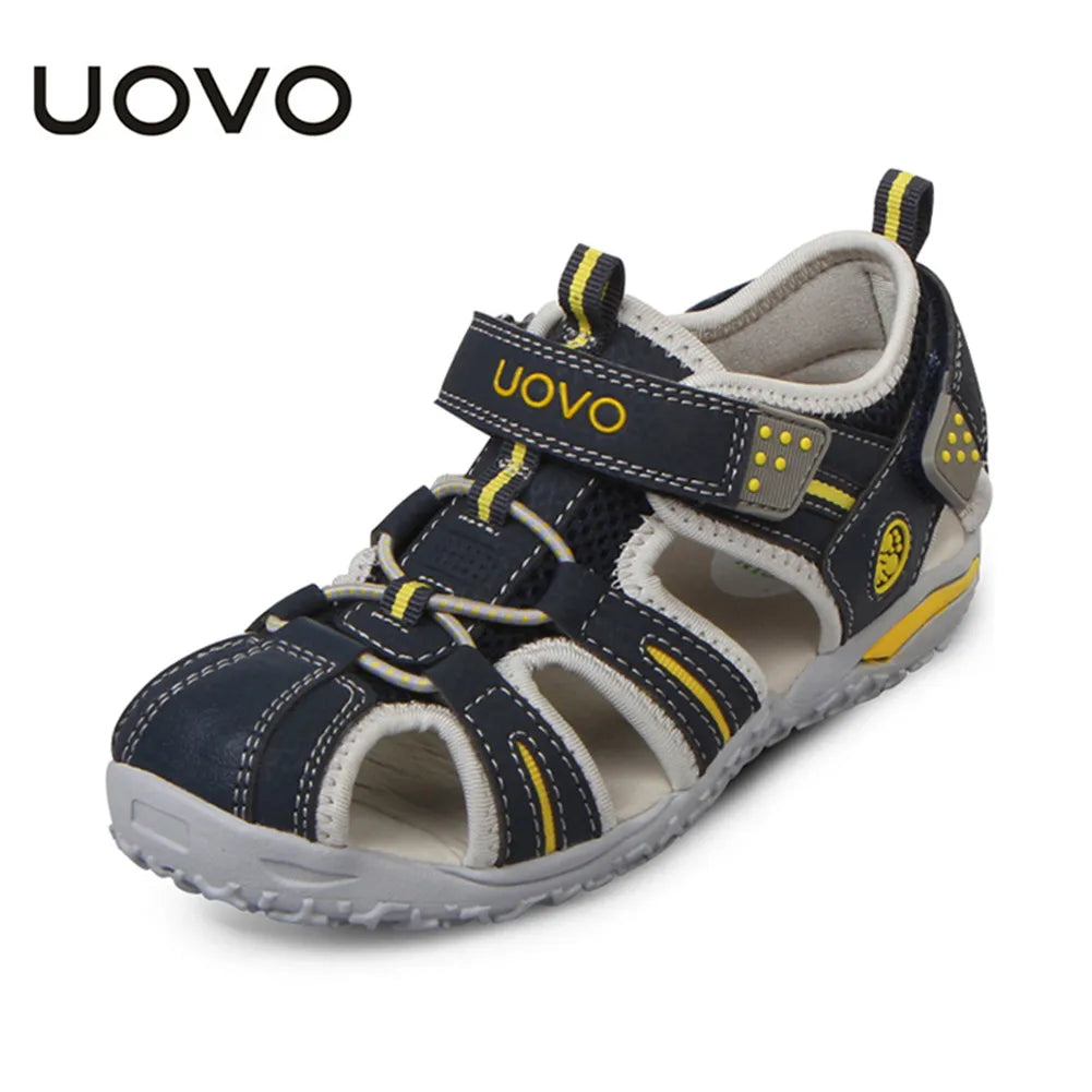 UOVO Brand 2026 Summer Beach Footwear Kids Closed Toe Toddler Sandals Children Fashion Designer Shoes For Boys And Girls #24-38