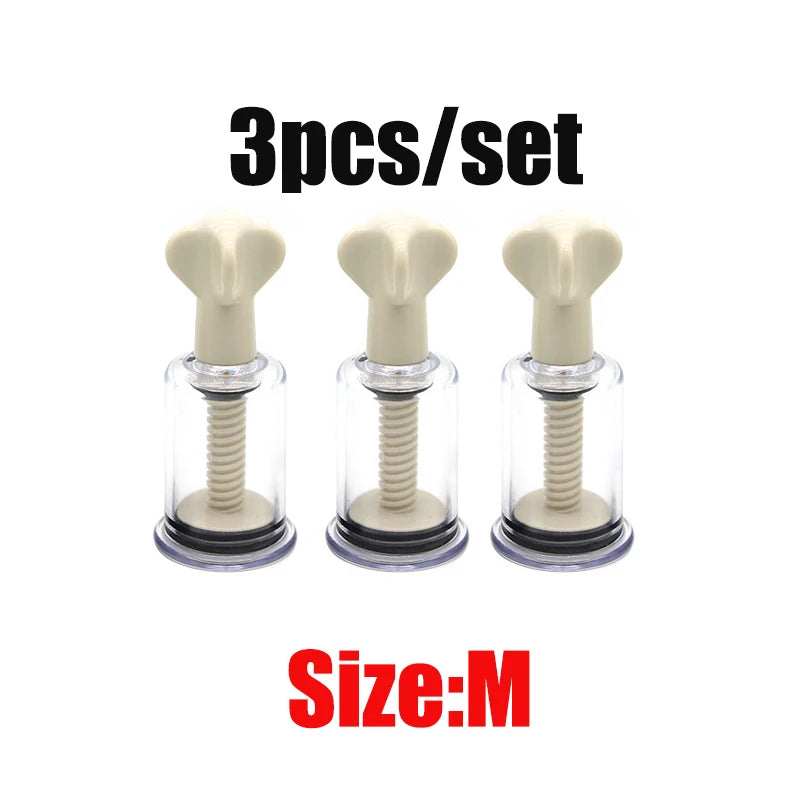 2pcs BDSM Toy Set,Pussy Clit Nipple Sucker Clamp,Breast Enlargement Vacuum Pump G-spot Stimulate Massage Adult Sex Toy For Women