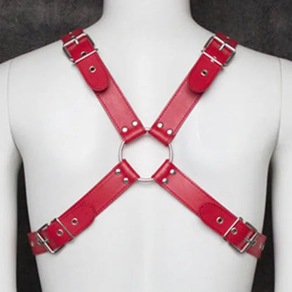 Fetish Men Leather Arm Harness Belt BDSM Gay Body Bondage Sex Lingerie Arm Harness Strap Sexual Gay Clothes for Stage Rave Club