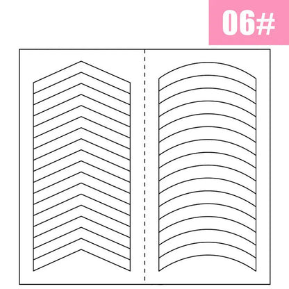 2pcs French Manicure Nail Wraps Stickers, Nail Art Form Fringe Tip Guides for DIY Nail Decoration