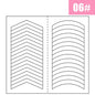 2pcs French Manicure Nail Wraps Stickers, Nail Art Form Fringe Tip Guides for DIY Nail Decoration