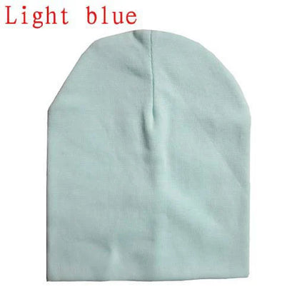 6M-3Y Baby Knitted Hat Scarf Set Solid Color Cotton Hip Hop Beanie Warm Toddler Cap for Boys Girls Spring Autumn Winter