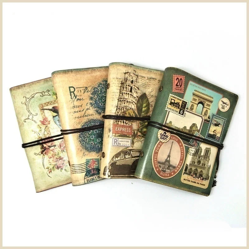 New Vintage Stationery PU Leather Notebook Creative Kraft Paper Planner Sketchbook Agenda Diary Notebooks School Writing Supply