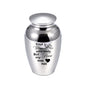 Christmas Gift Human 45x70mm Lovely Custom Jewelry Pet Souvenirs Aluminum Alloy Funeral Urn for Ashes- Rabbit and Moon