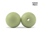 LOFCA 40pcs 12mm Silicone Beads Teething Chew Beads Food Grade Teether Necklace BPA Free Diy Jewelry Baby Teether Toy Pacifier