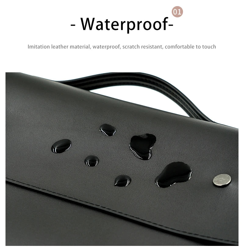 Laptop Bag 13.3 14 15.6 Inch Waterproof Notebook Case Sleeve For Macbook Air Pro Computer Shoulder Handbag Women Men Briefcase