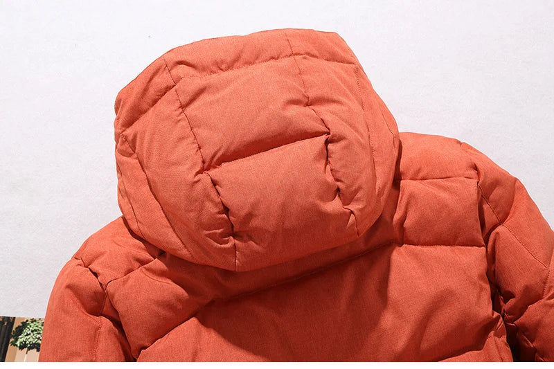 Casual Winter Warm Snow Jackets Men's Clothing White Duck Down Jacket Parkas Man Thicken Coats Male -20 Degree Windbreaker Park