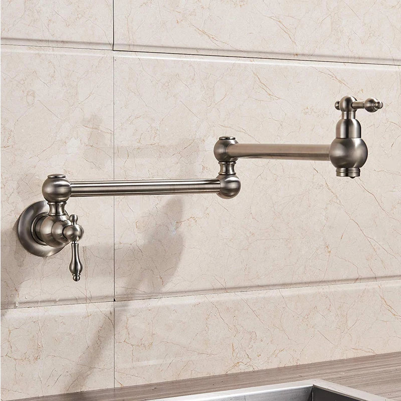 One-Handle Bathroom Kitchen Faucet Single Hole Cold Water Folding Wash Basin Tap Bathroom Balcony Are Available