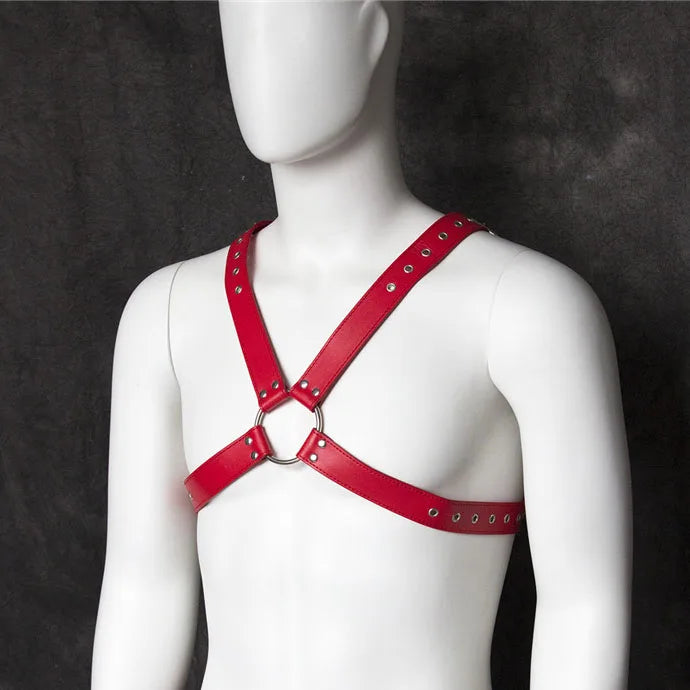 Fetish Men Leather Arm Harness Belt BDSM Gay Body Bondage Sex Lingerie Arm Harness Strap Sexual Gay Clothes for Stage Rave Club