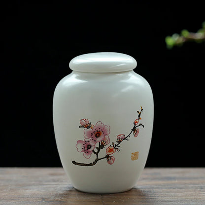 Mini White Ceramic Pet Ashes Urn Cremation Ash Holder Small Animal Pet Parrot Bird Funeral Memorial Casket Burial Urns Gift