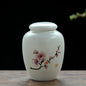 Mini White Ceramic Pet Ashes Urn Cremation Ash Holder Small Animal Pet Parrot Bird Funeral Memorial Casket Burial Urns Gift
