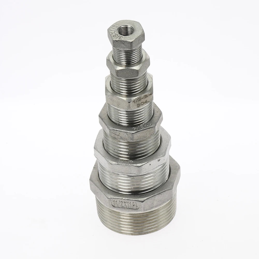 Tonifying Heart Reducer Bushing 1/8" 1/4" 3/8" 1/2" BSP Male/Female Thread SS304 Stainless Steel Pipe Fittings For Water Gas Oil