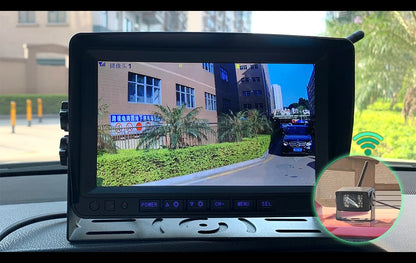 GreenYi 1280x720 High Definition AHD Wireless Truck DVR Monitor 7" Night Vision Reverse Backup Recorder Wifi Camera For Bus Car