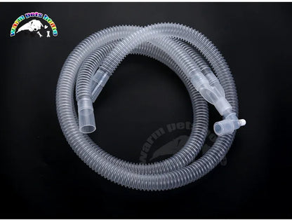 2pcs Anesthesia Breathing Circuit Corrugated Tube Anesthesia Ventilator Breathing Circuits Veterinary Equipment