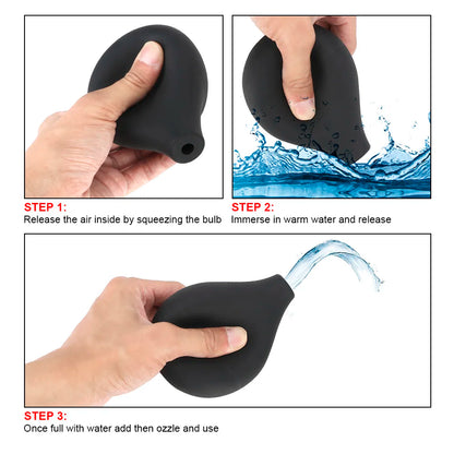 VATINE Enema Bulb Anal Cleaner Enema Cleaning Container Vagina Cleaner Douche Intimate Goods Anal Shower