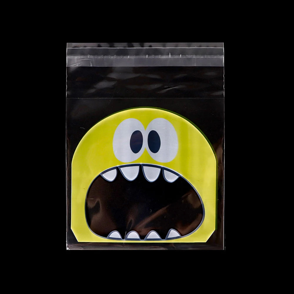 50/100 pcs 10x13cm Opp Self-Stick Transparent Packing Bear Owl Cookie Candy Wedding Birthday Christmas Party Gift Bag Wholesale